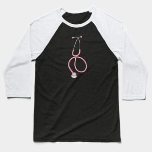 Pink stethoscope Baseball T-Shirt